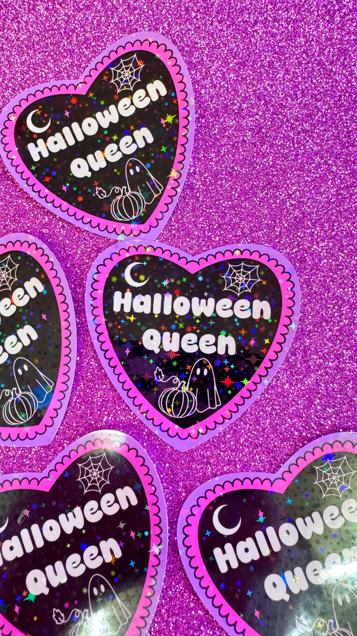 Halloween Queen Glitter Sticker