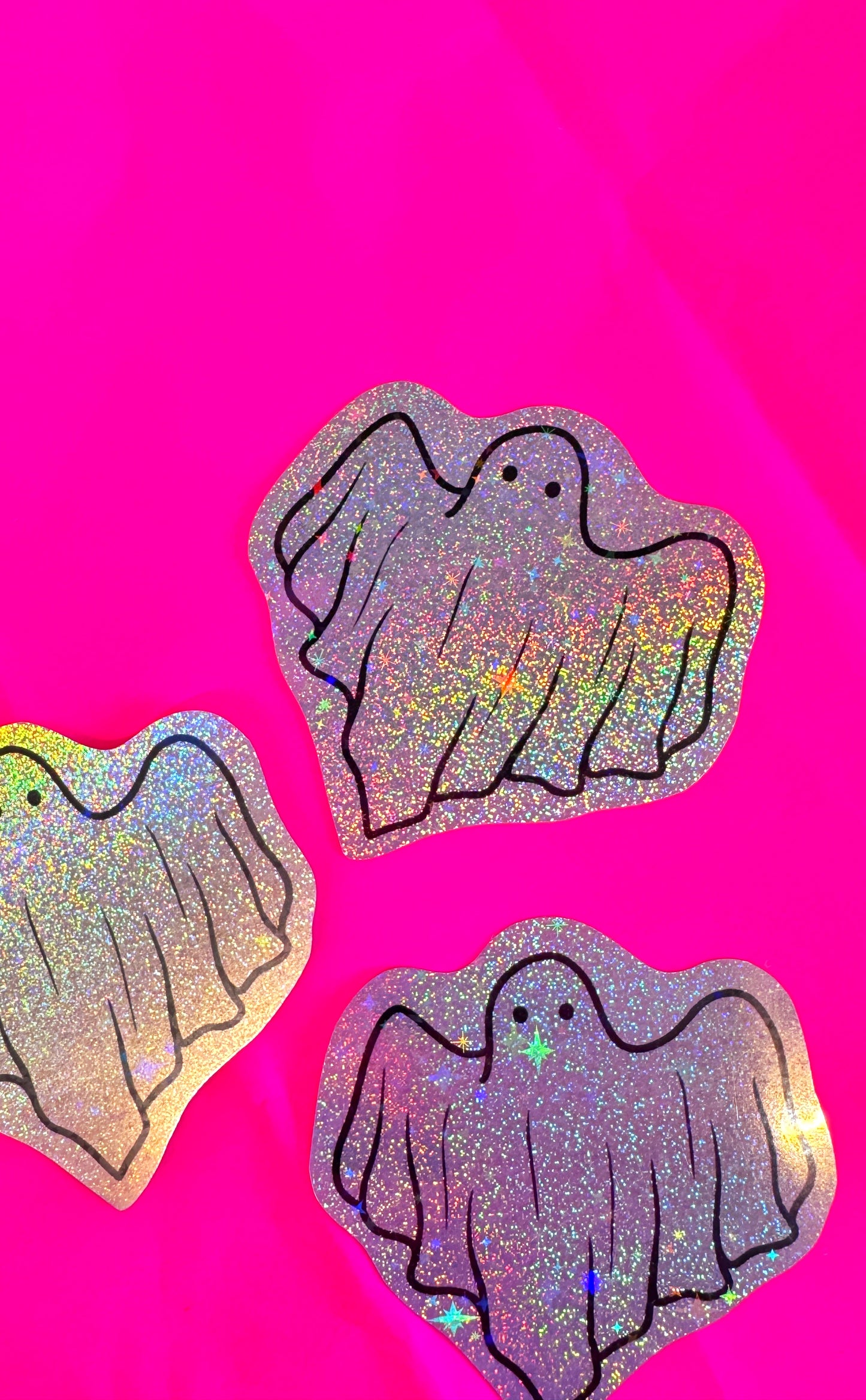 Holo Glitter Ghost Sticker