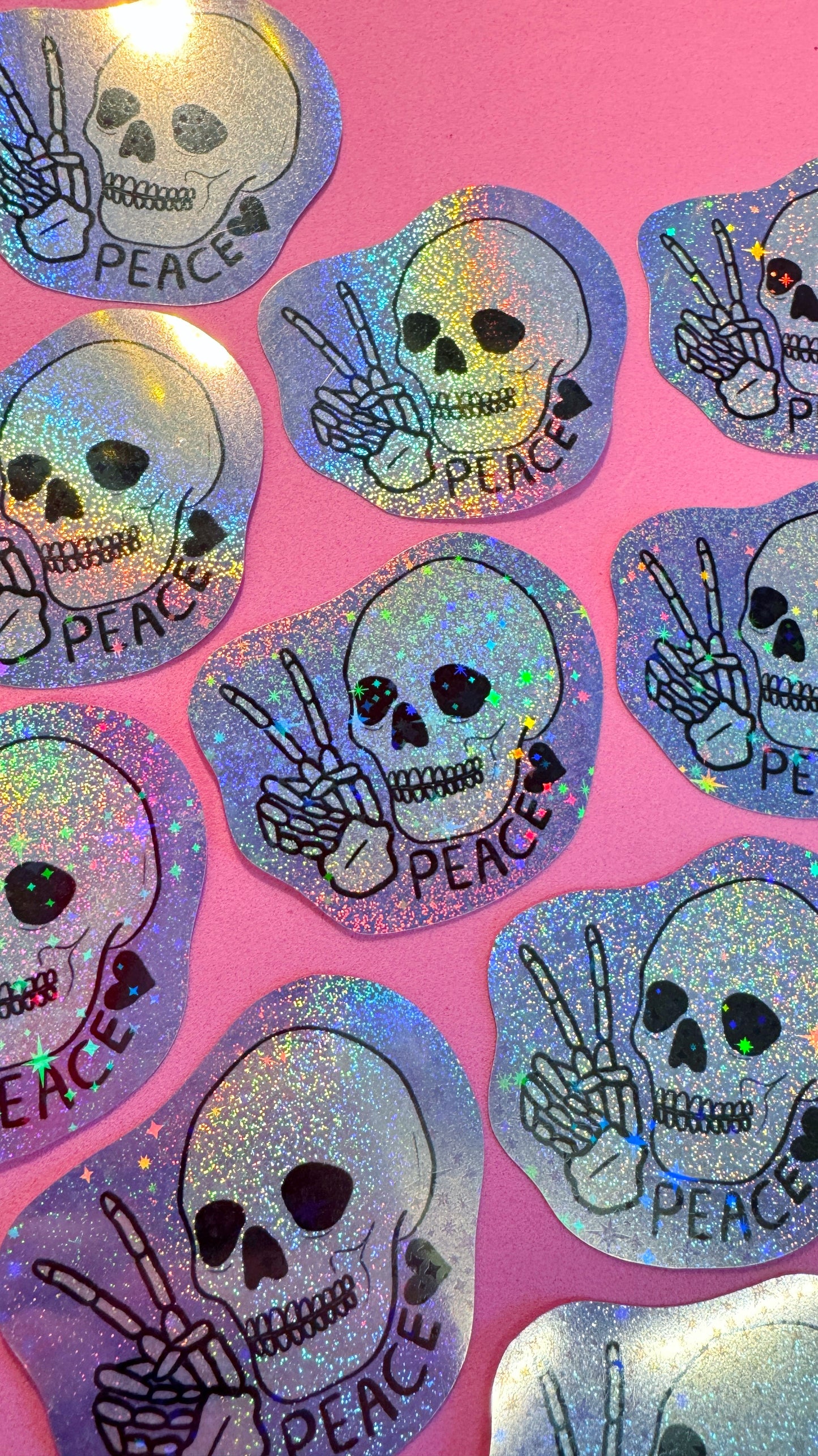 Peace Skull Sticker