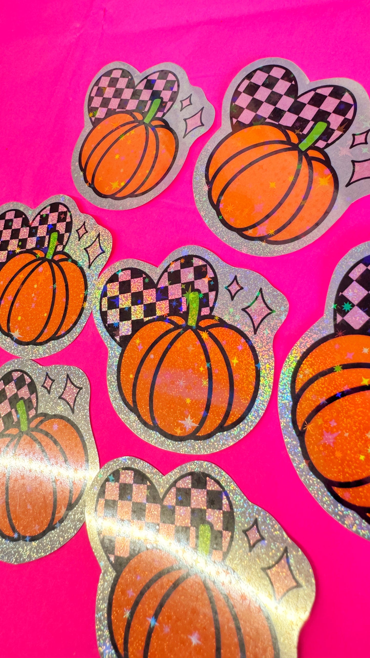 Glitter Pumpkin Sticker