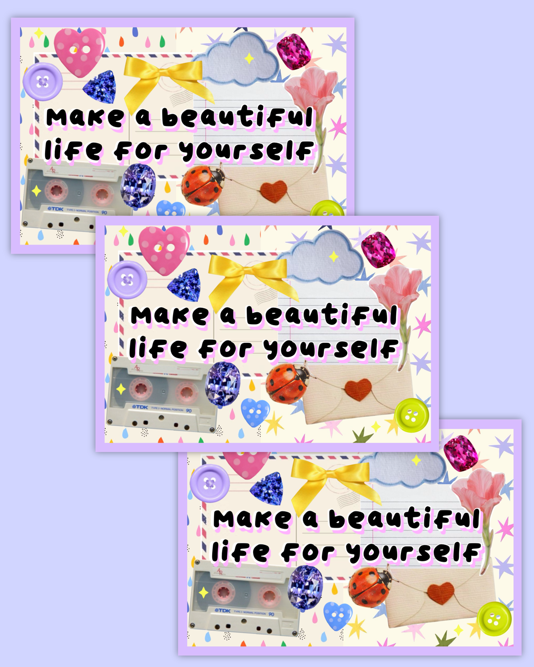 Beautiful Life Matte Sticker