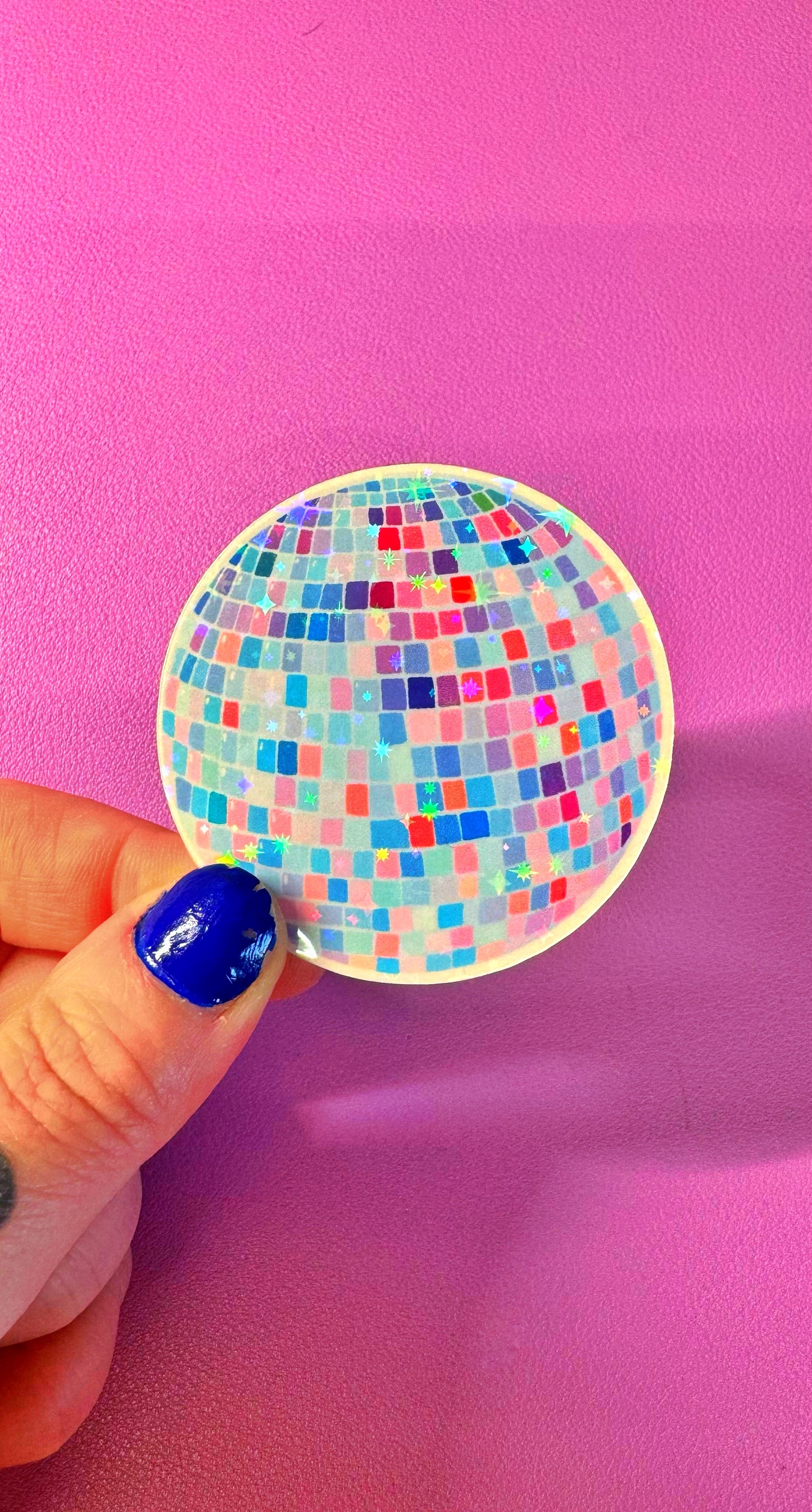 Mirrorball Glitter Sticker