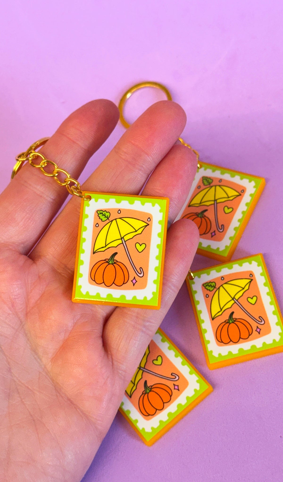 Autumnal Keychain Charm