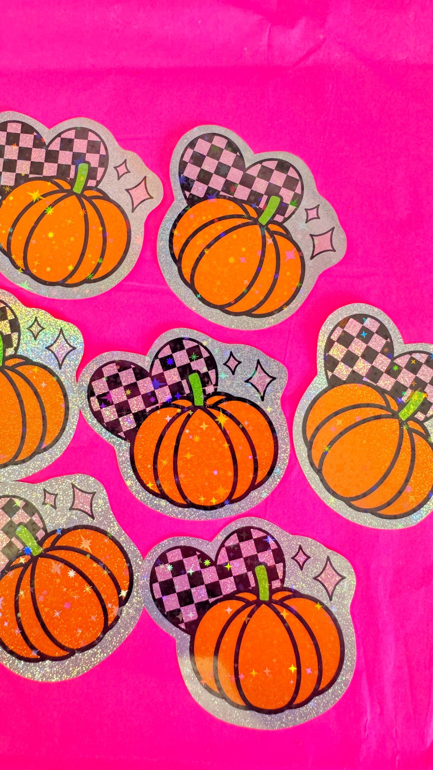Glitter Pumpkin Sticker