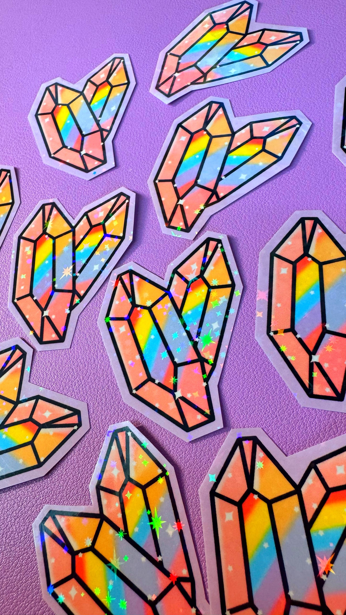 Rainbow Crystal Gem Sticker