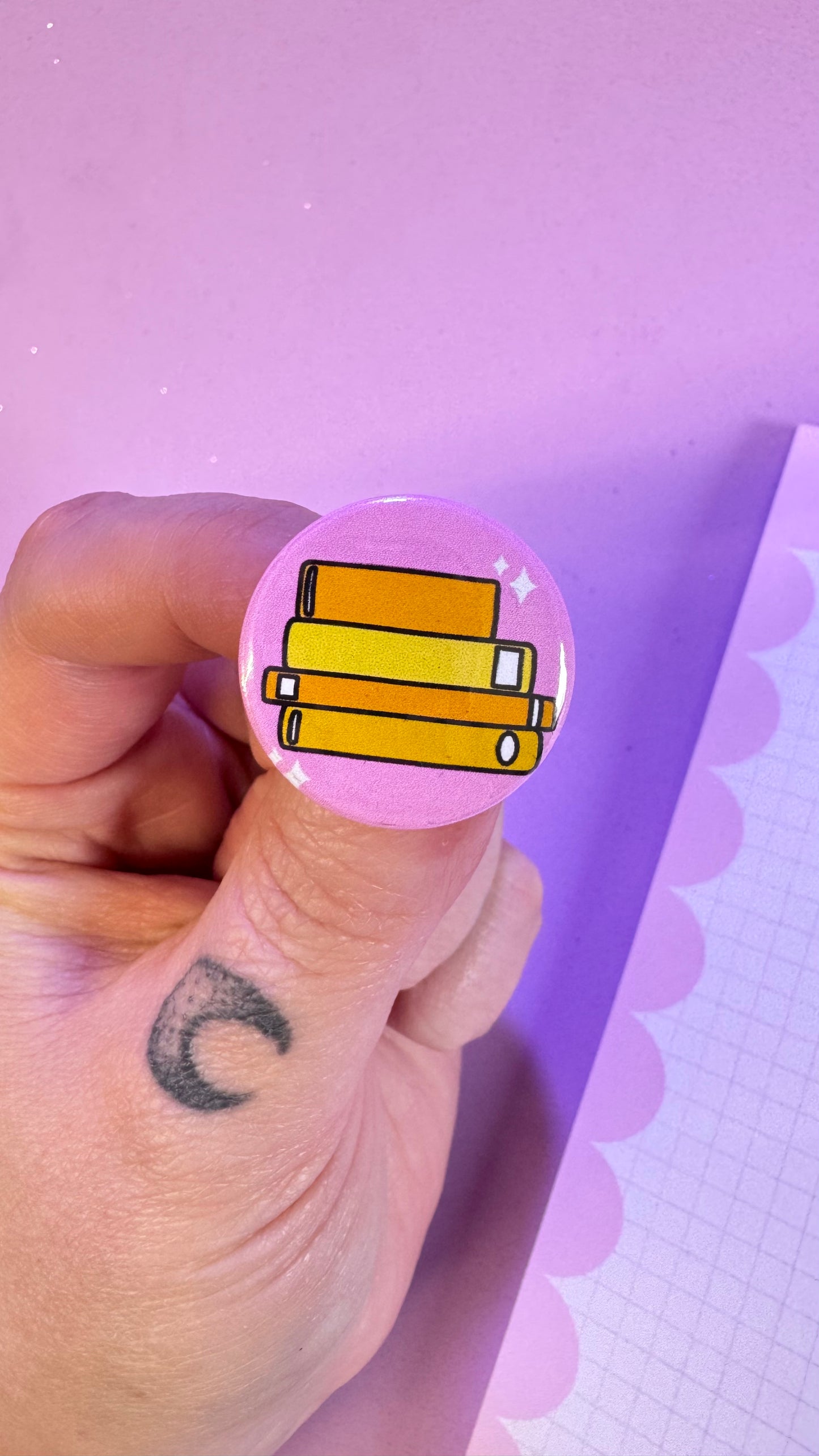 Book Pile Badge