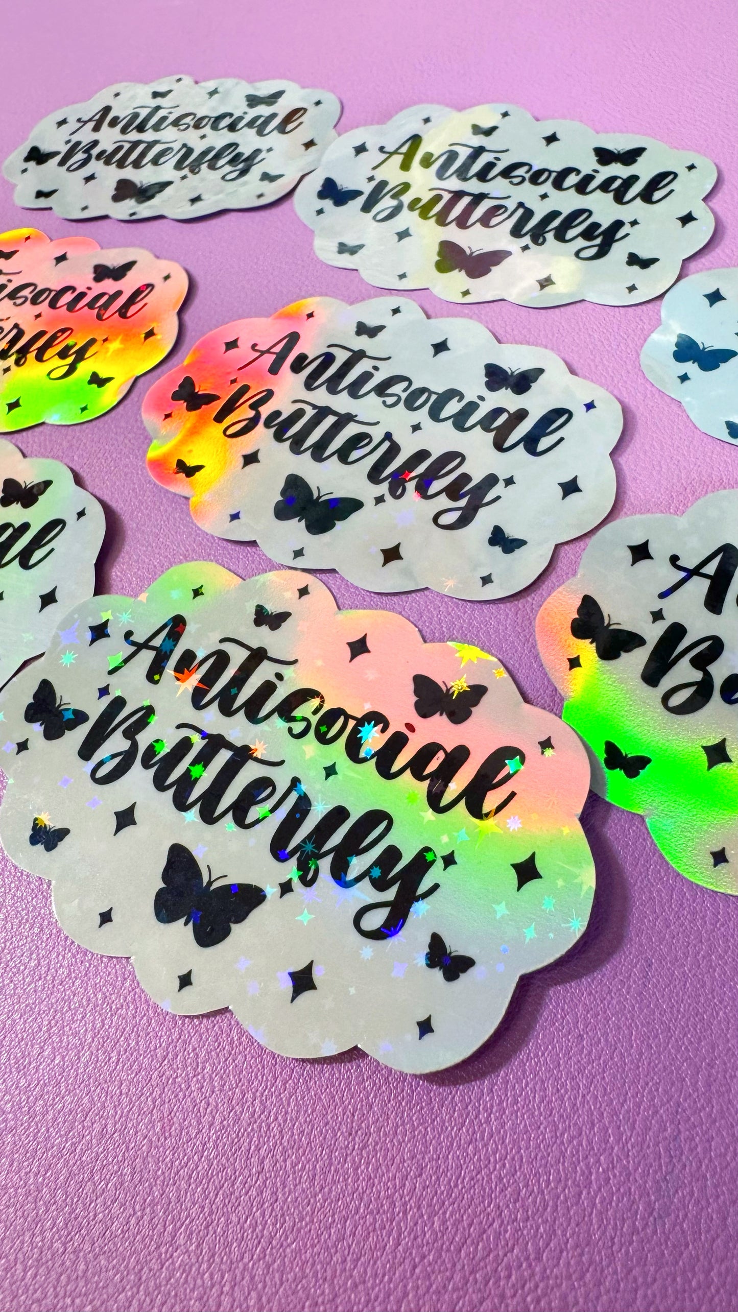 Antisocial Butterfly Sticker