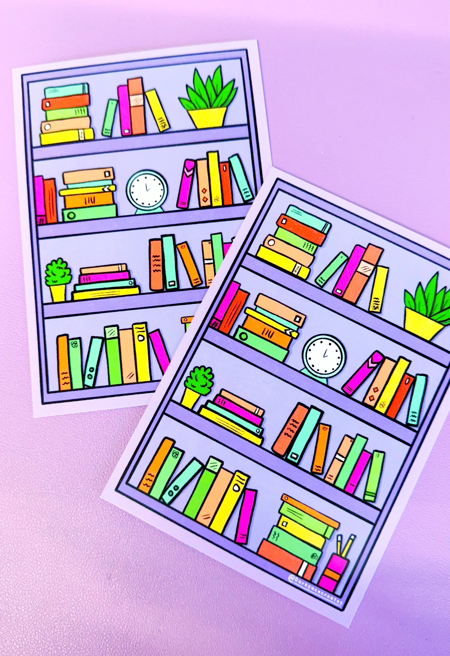 Bookshelf Postcard