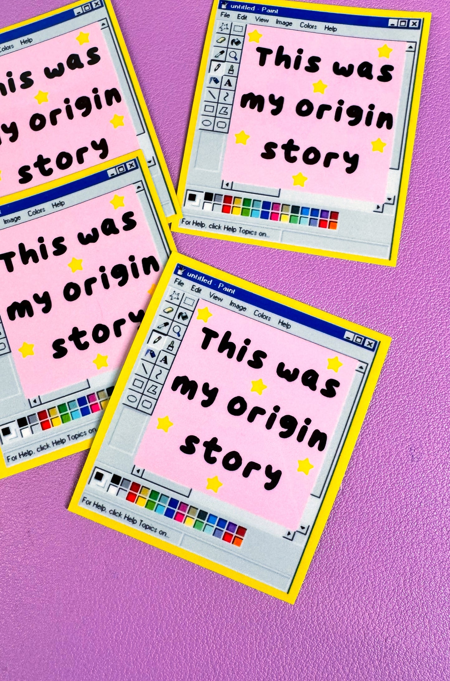 Origin Story Sticker