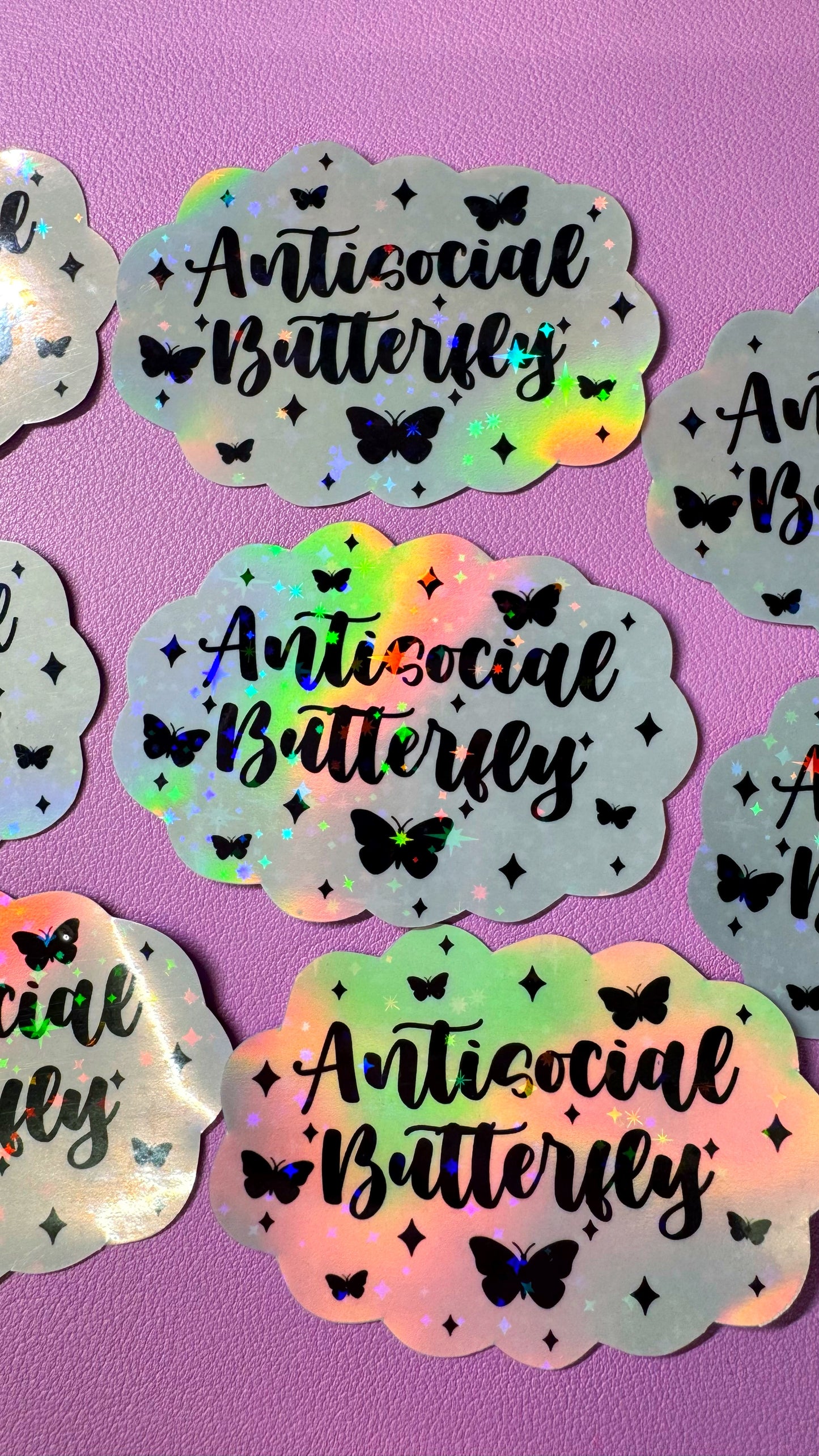 Antisocial Butterfly Sticker