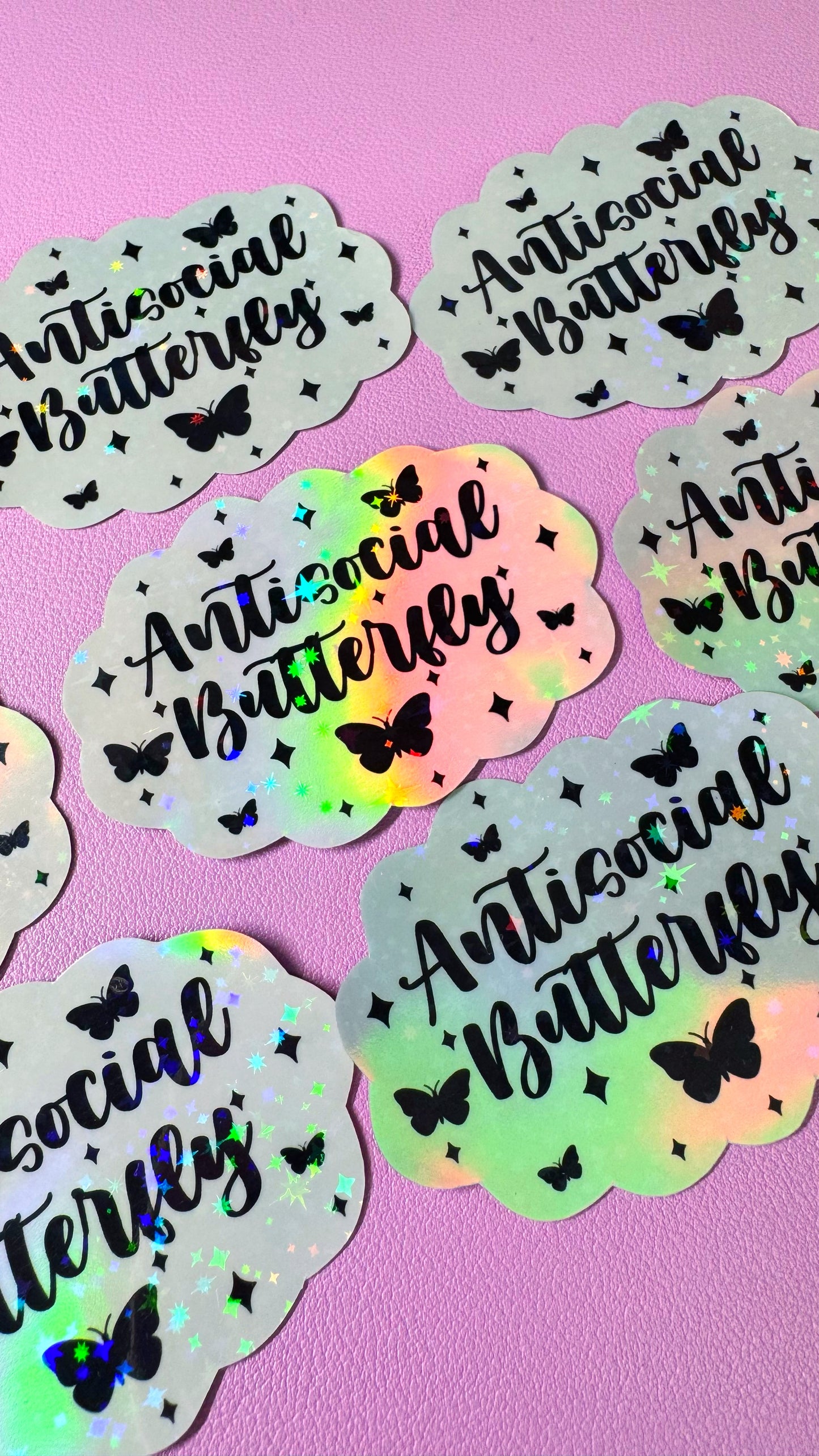 Antisocial Butterfly Sticker