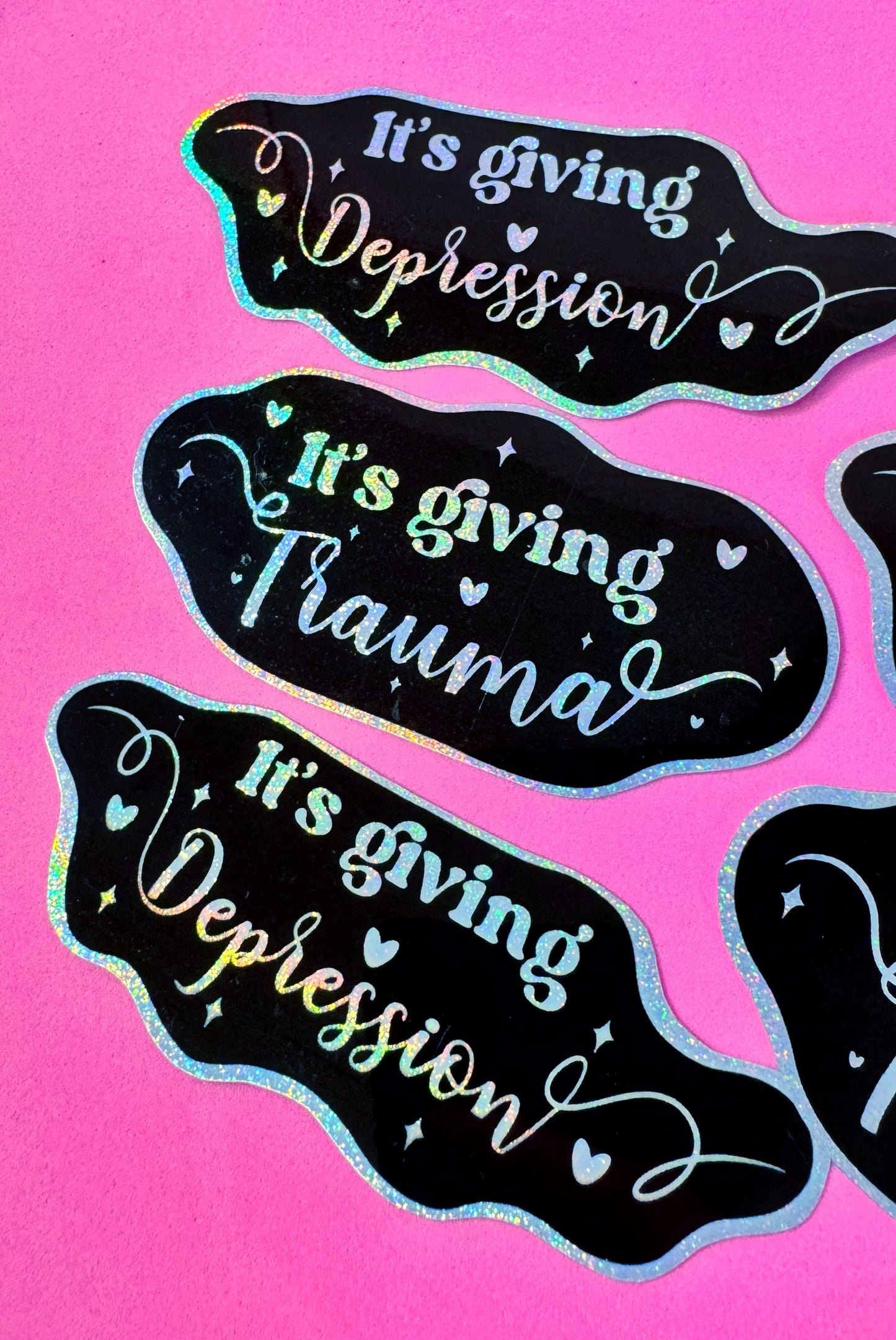 It’s Giving Trauma/Depression Stickers