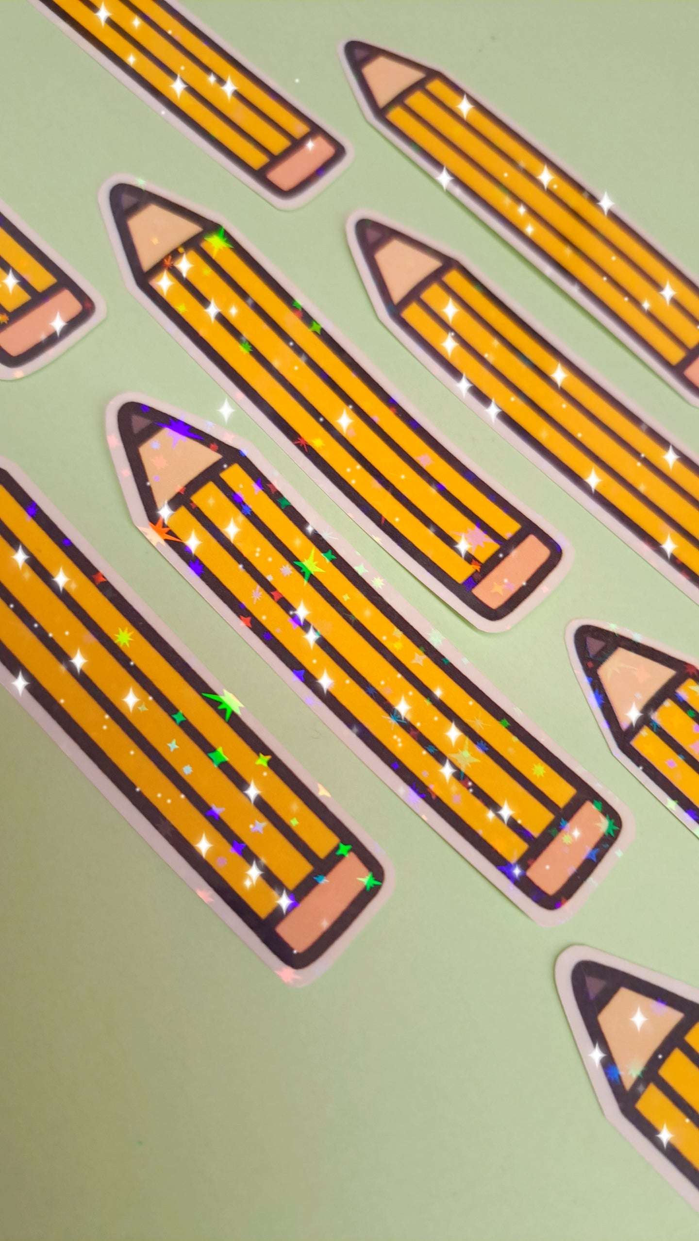 Glitter Pencil Stickers