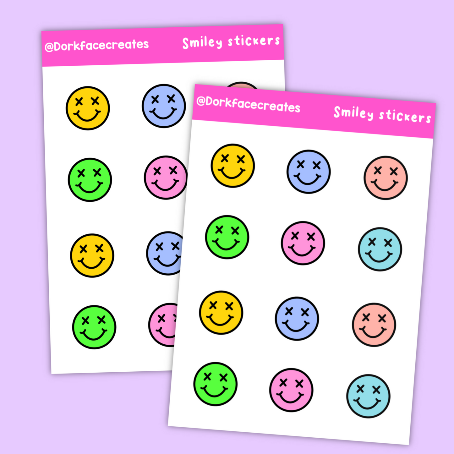 Smiley Sticker Sheet