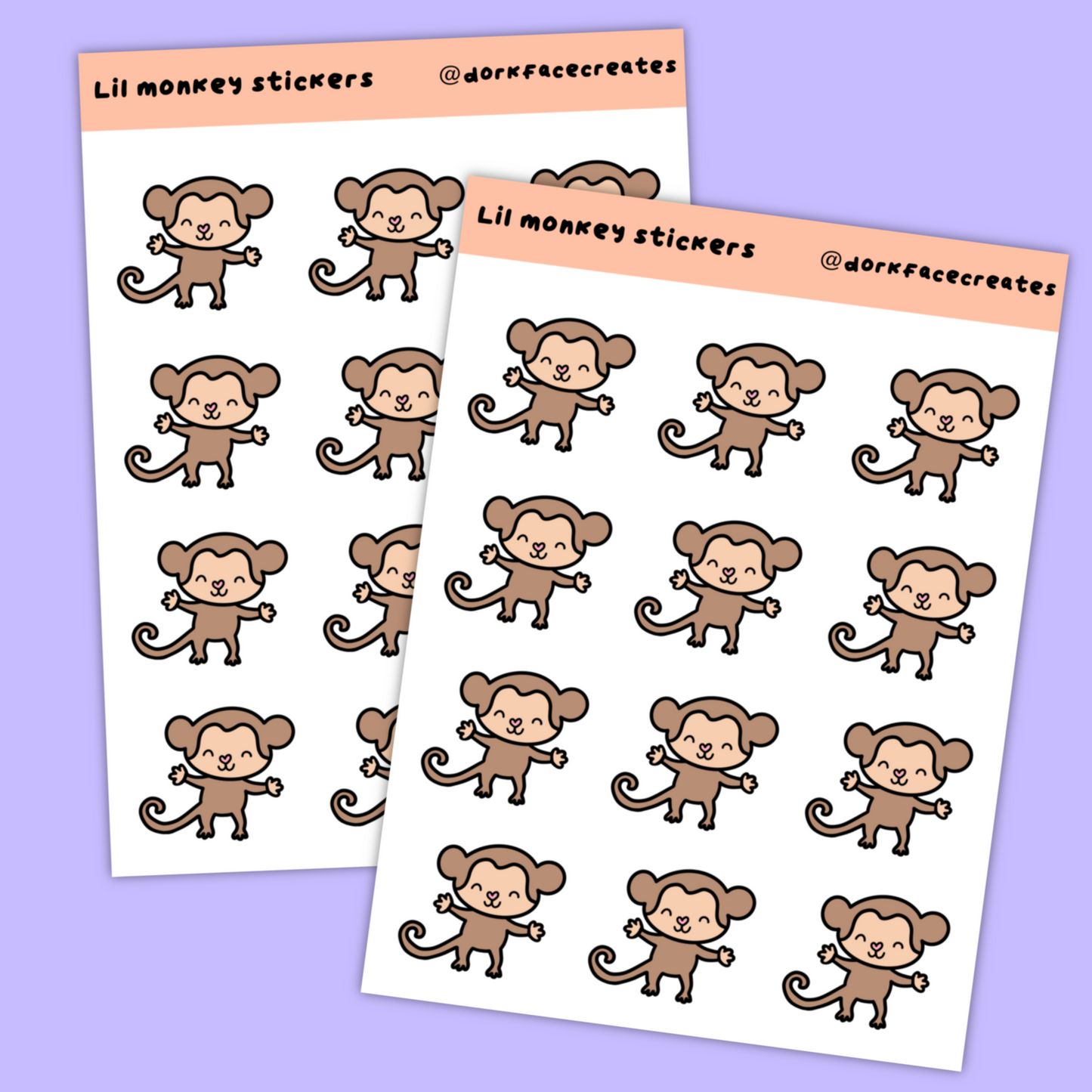 Lil Monkey Stickers
