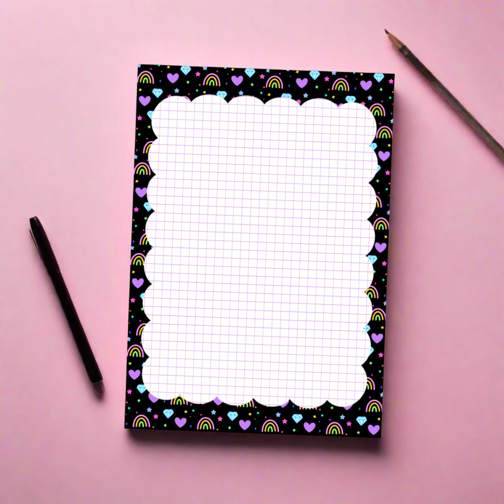 Dark Rainbows Notepad