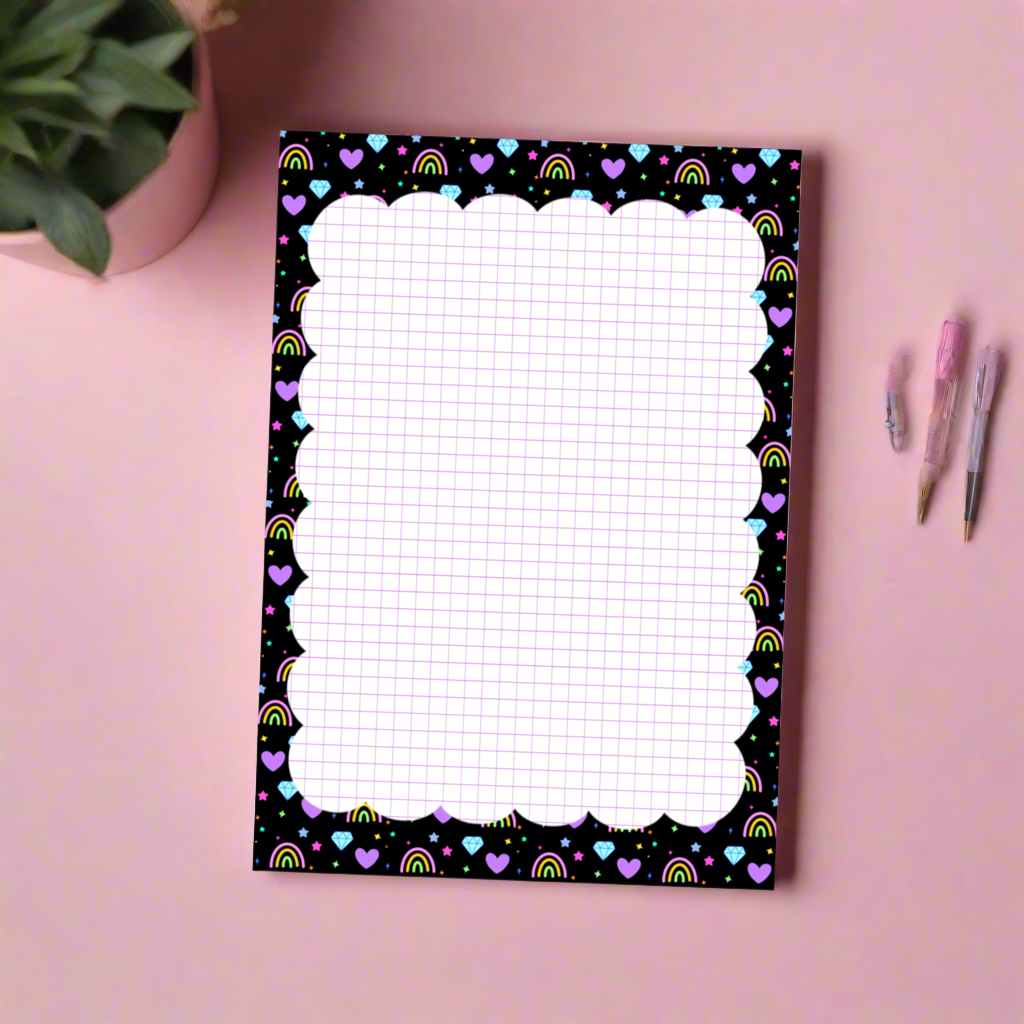 Dark Rainbows Notepad