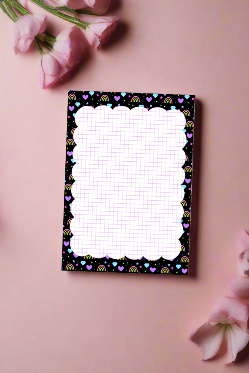 Dark Rainbows Notepad