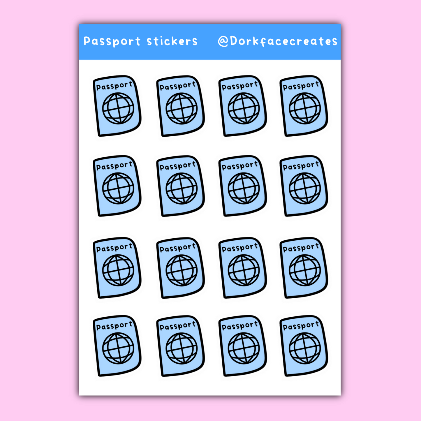 Passport Journal Stickers
