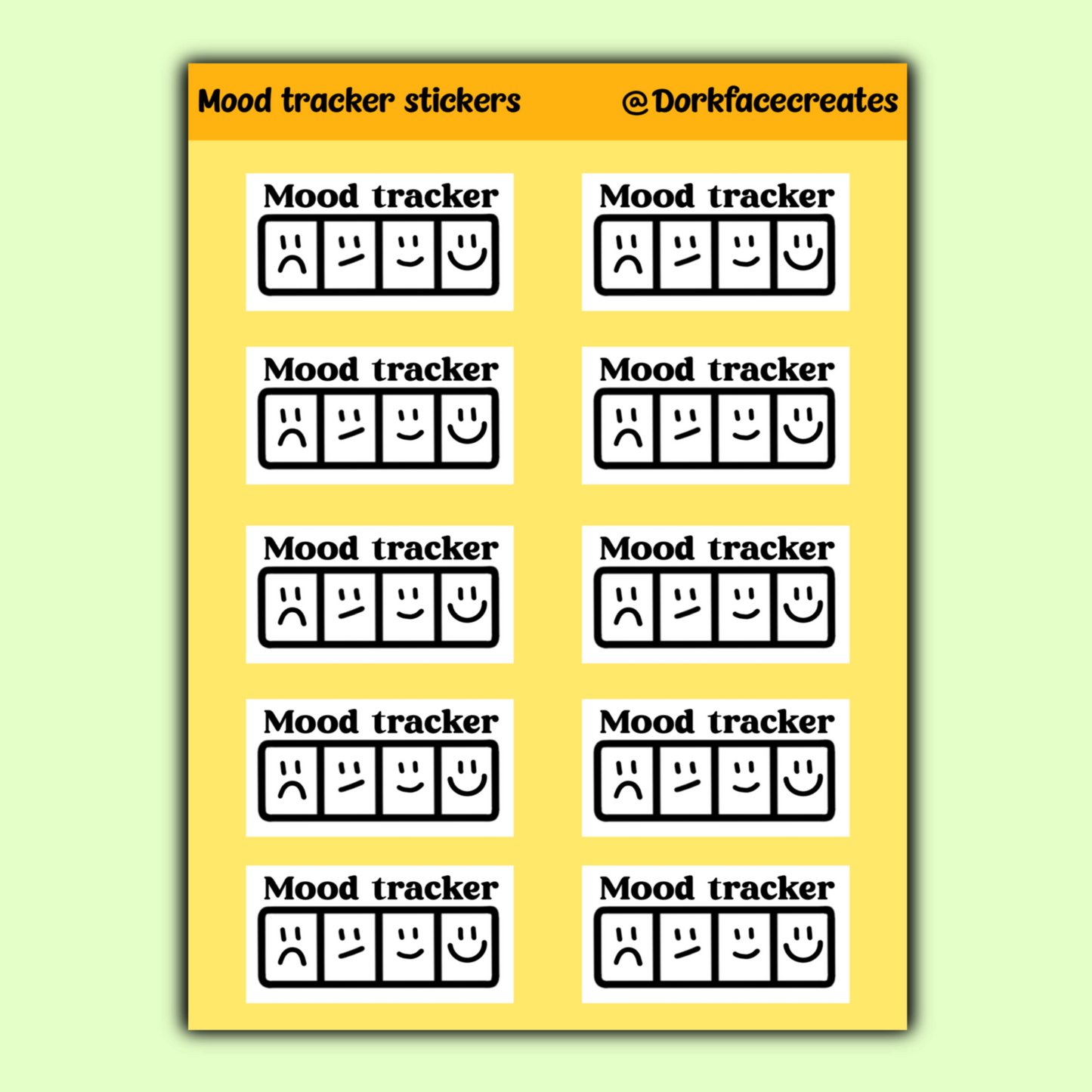 Mood Tracker Stickers