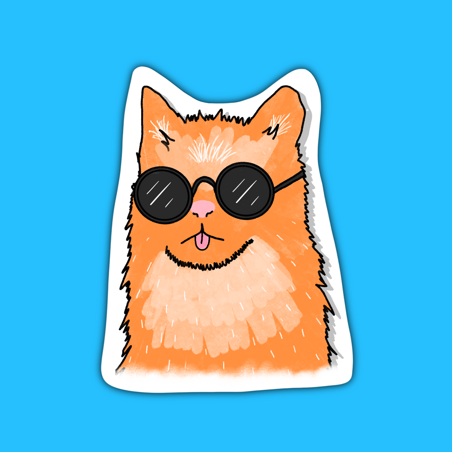 Cool Cat Sticker