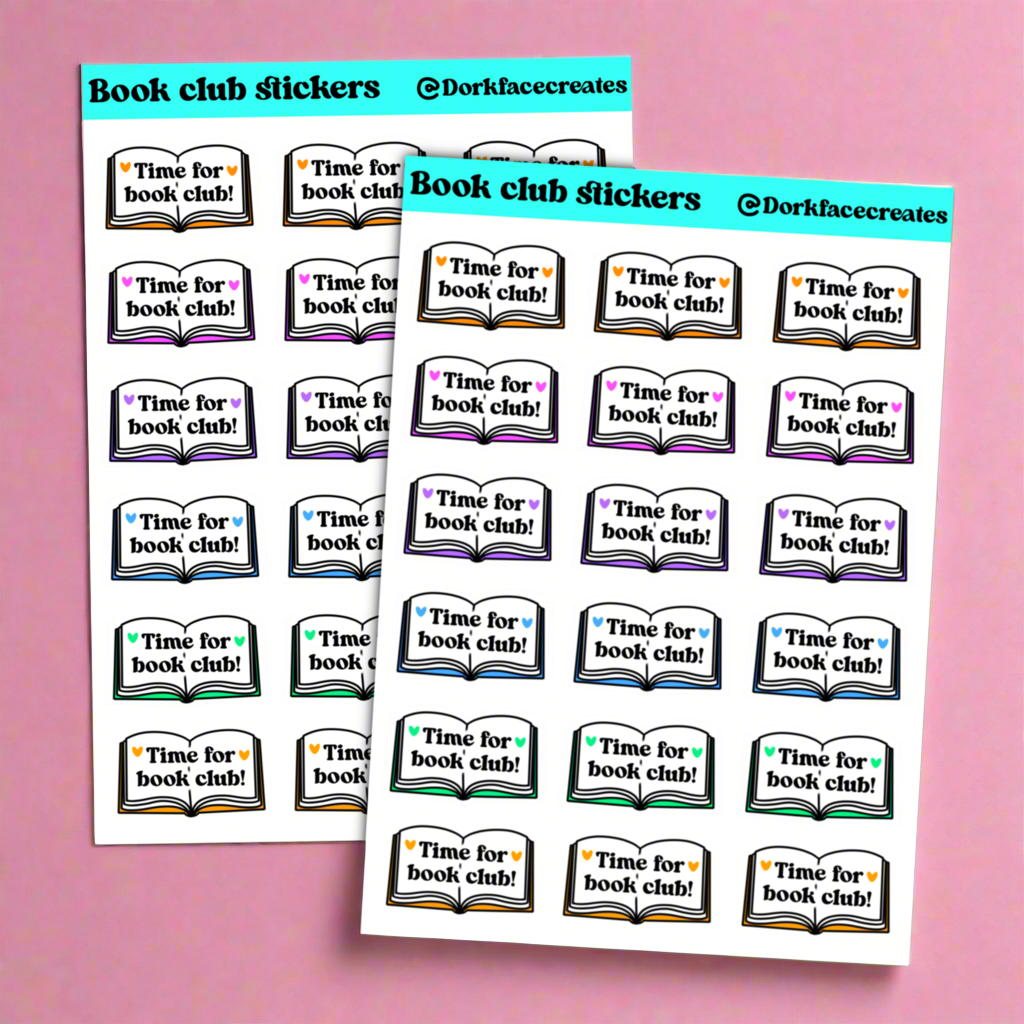 Book Club Stickers