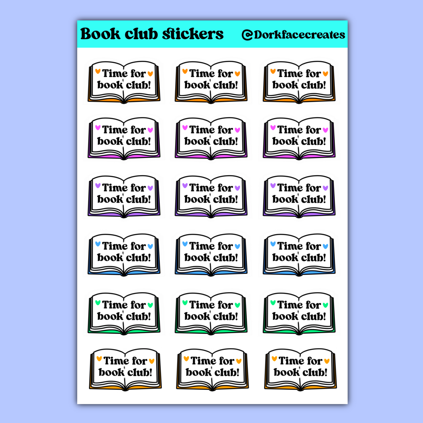 Book Club Stickers