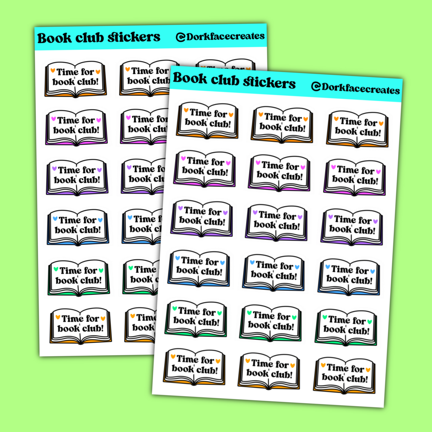 Book Club Stickers