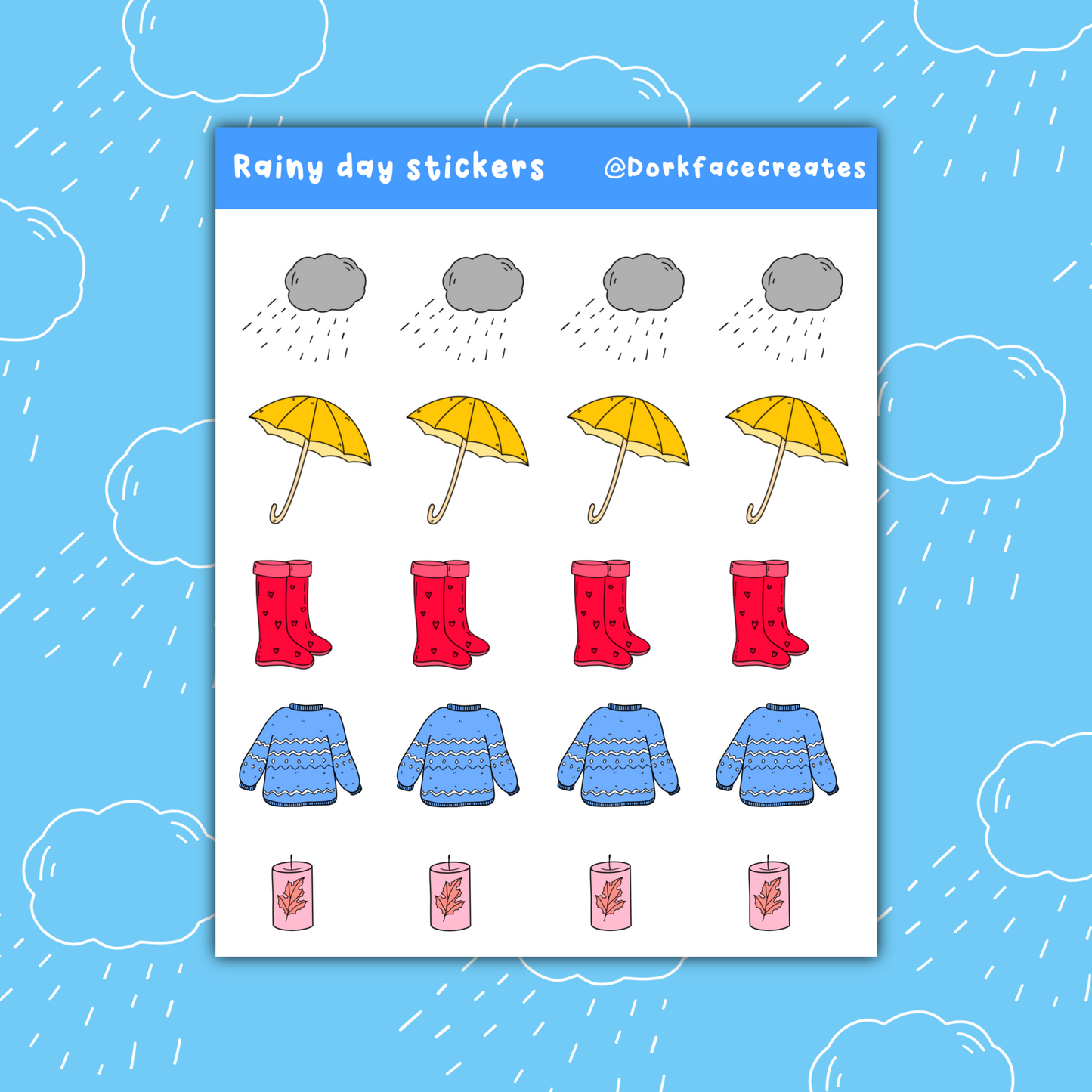 Rainy Day Stickers