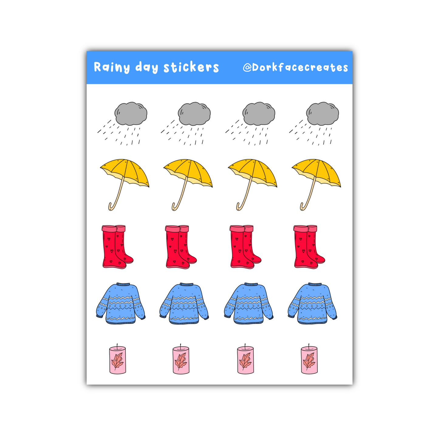 Rainy Day Stickers