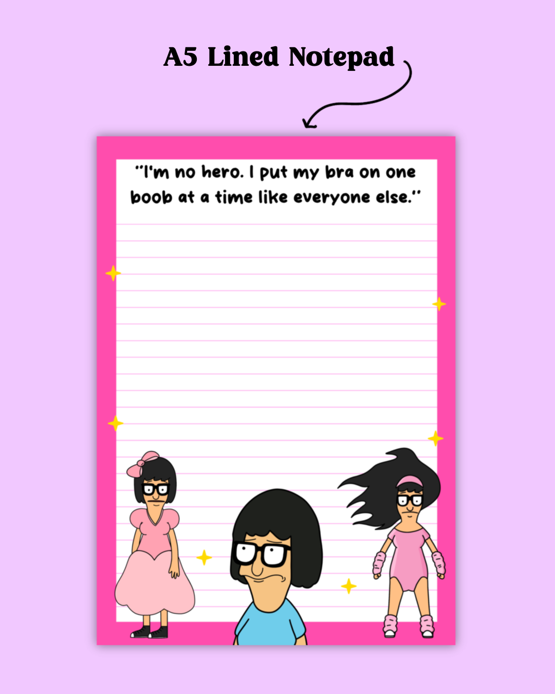Tina A5 Notepad