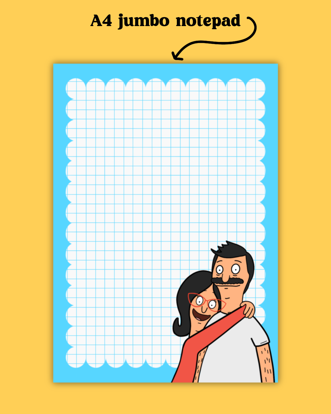 Bob & Linda A4 Notepad