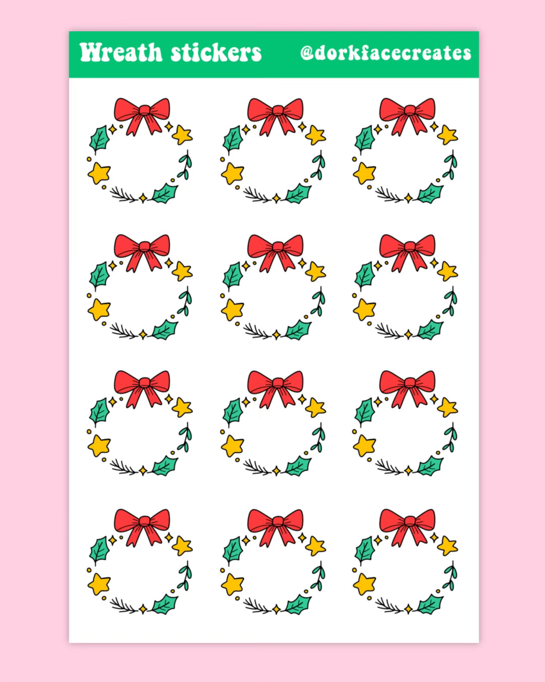 Wreath Stickers