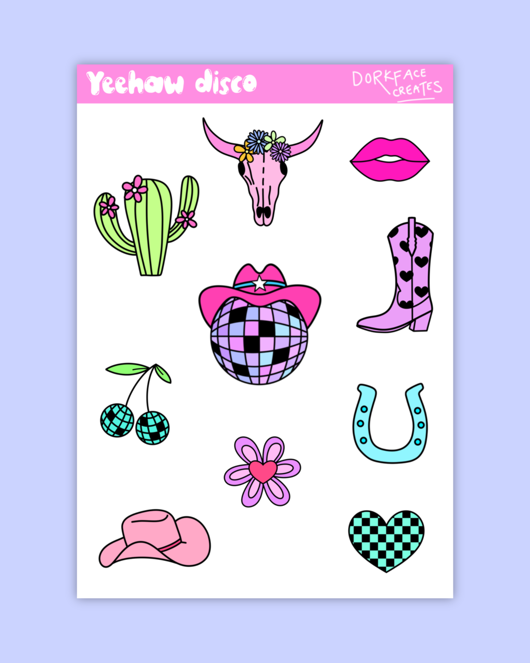 Yeehaw Disco Stickers