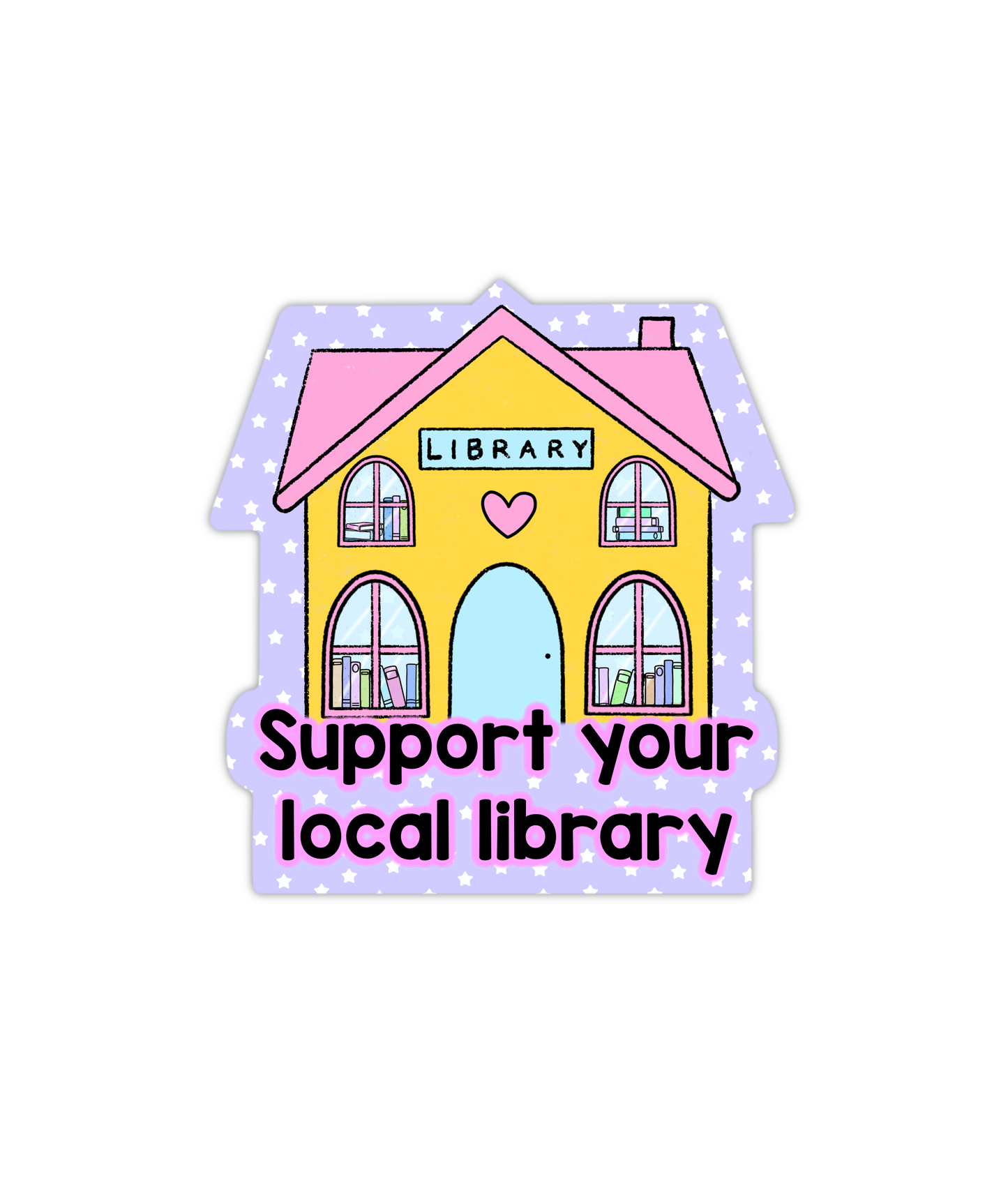Support Library Sticker