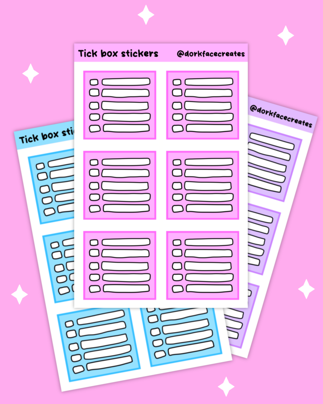 Tick Box Journal Stickers