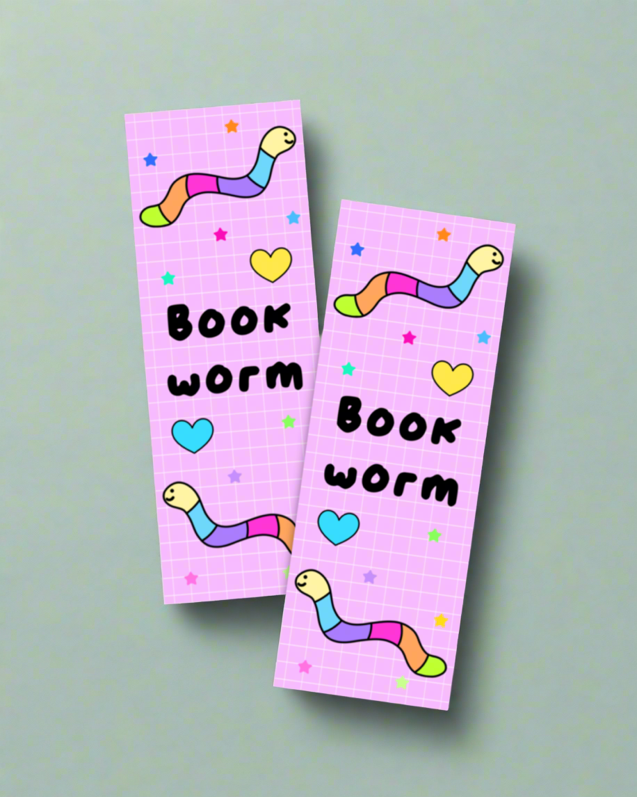 Book Worm Bookmarks