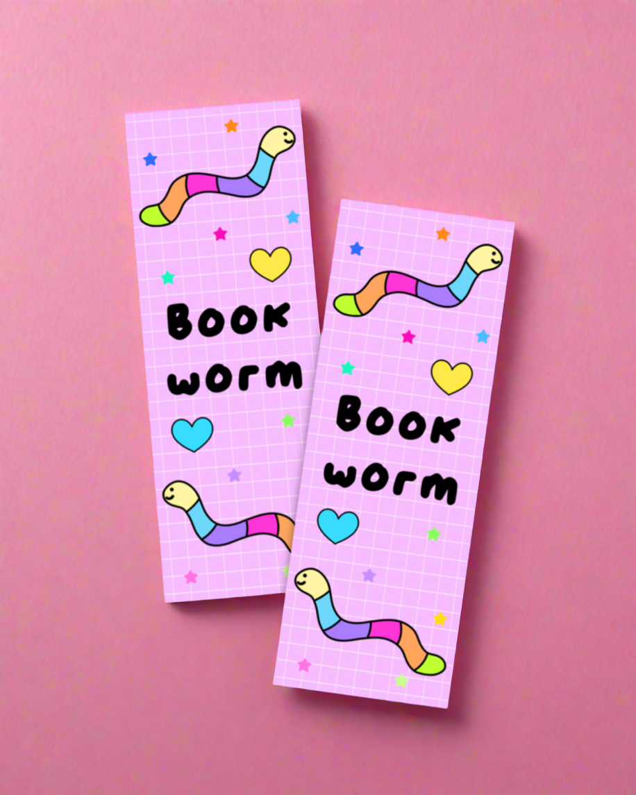 Book Worm Bookmarks