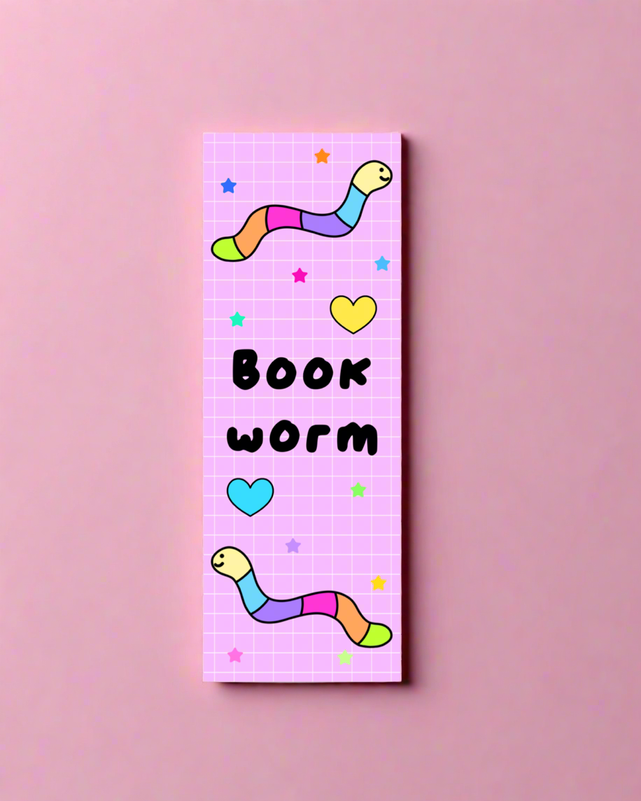 Book Worm Bookmarks