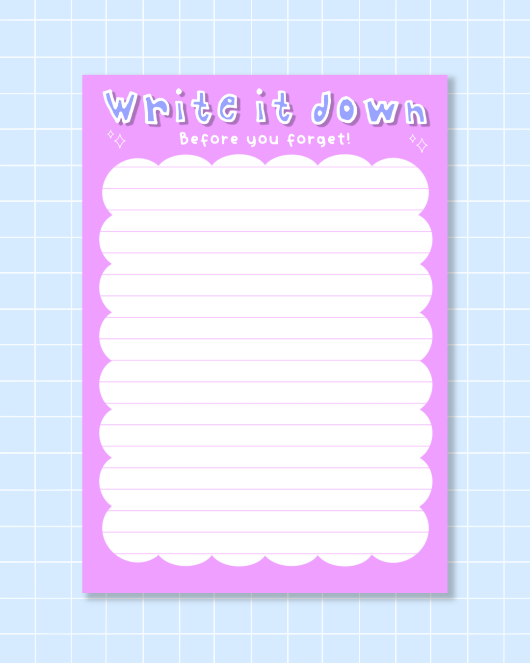 Write It Down Magnetic Notepad