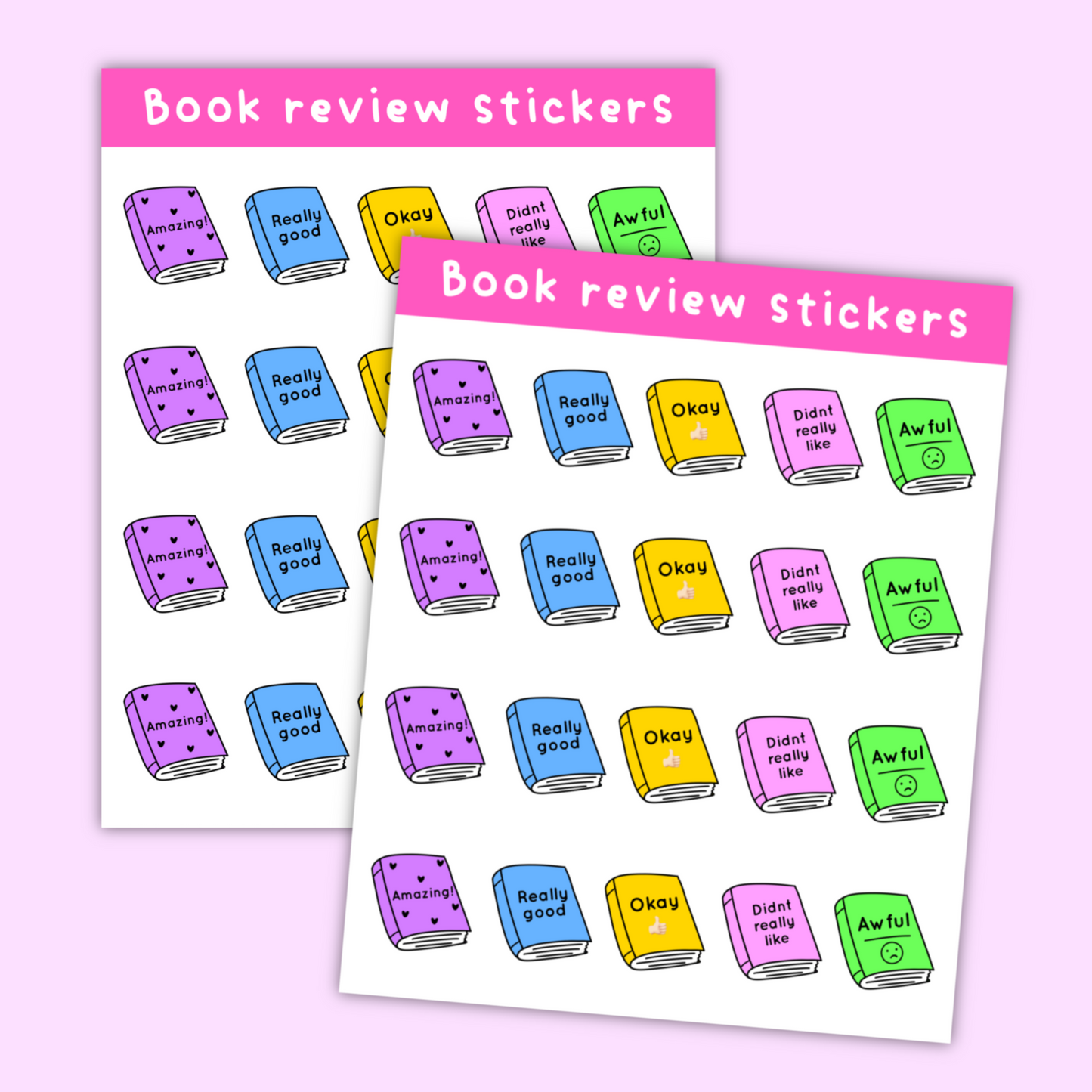 Book Review Stickers