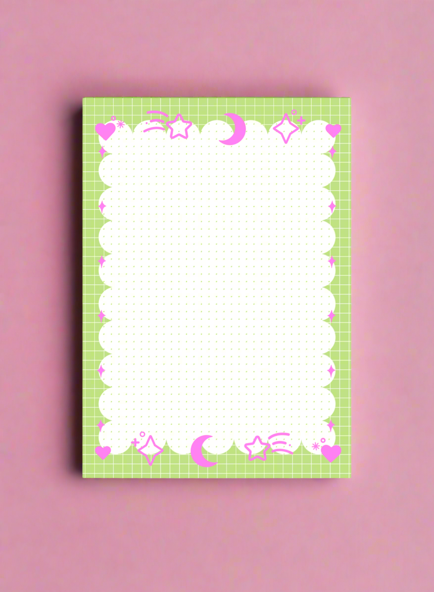Green & Pink Notepad