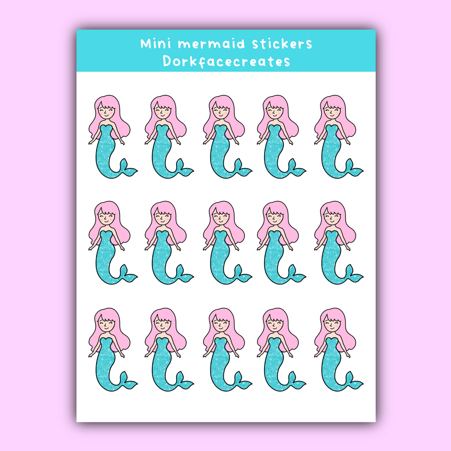 Mermaid Sticker Sheet
