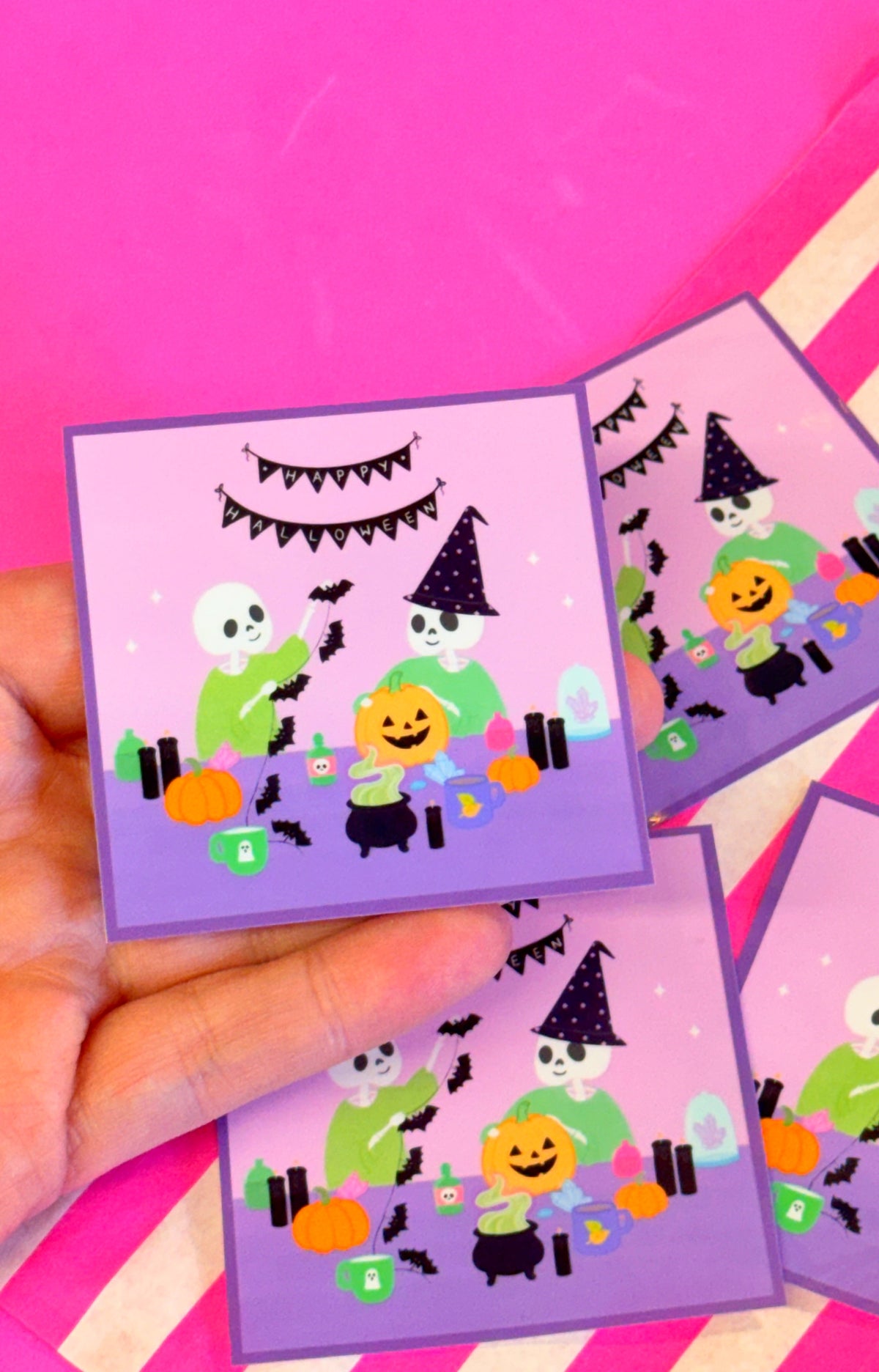 Skeleton Party Sticker