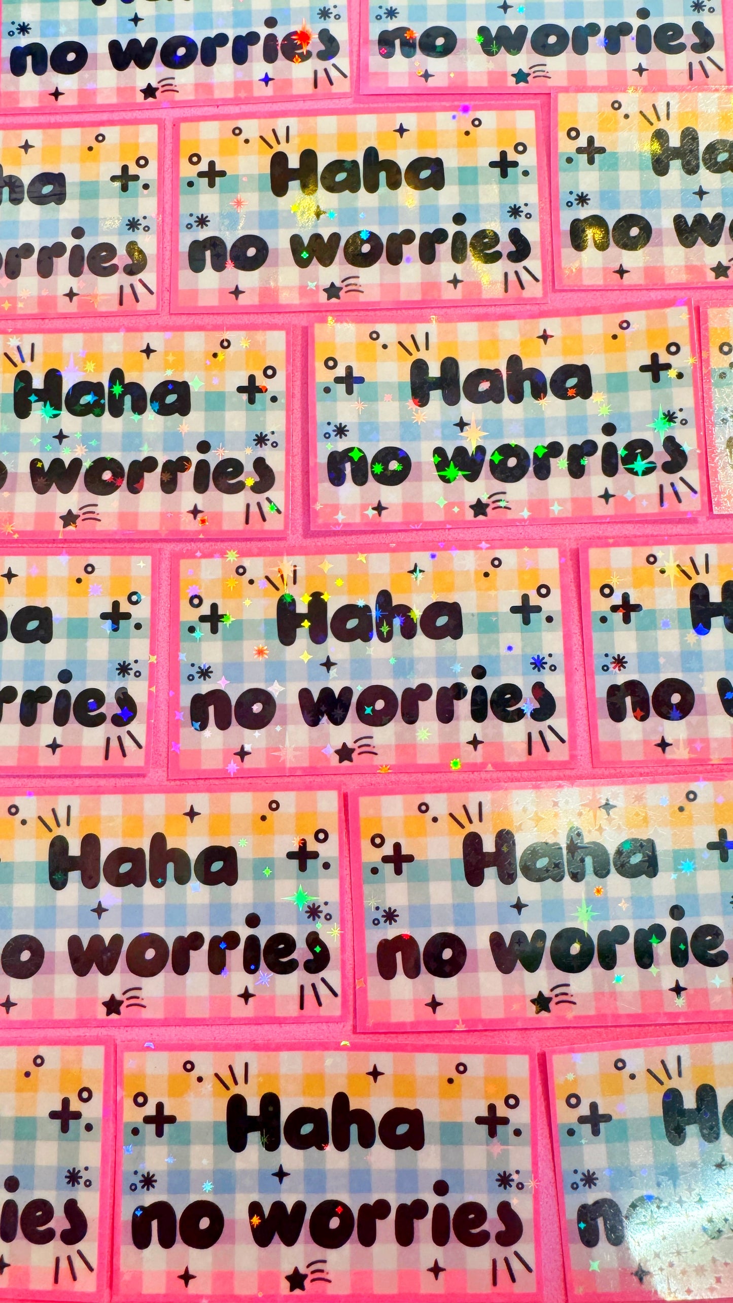 Haha No Worries Sticker