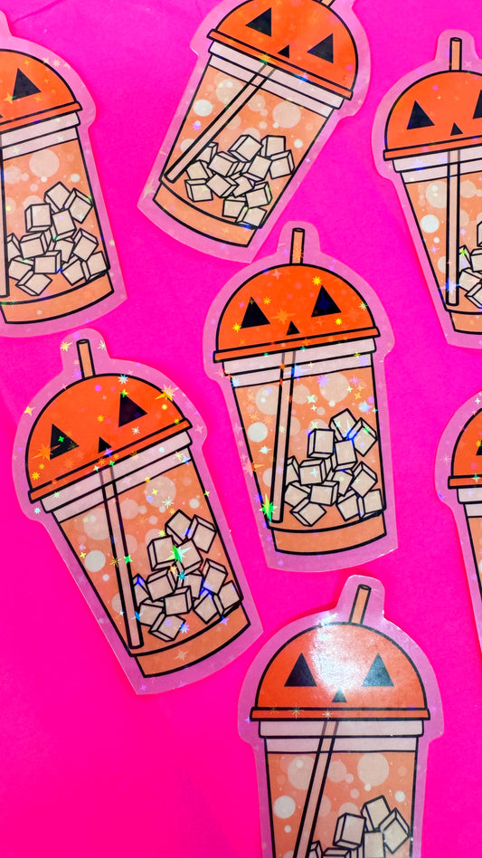 Spooky Sippy Cup Sticker