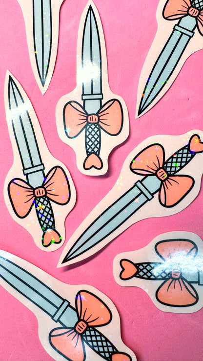 Glitter Sword Sticker