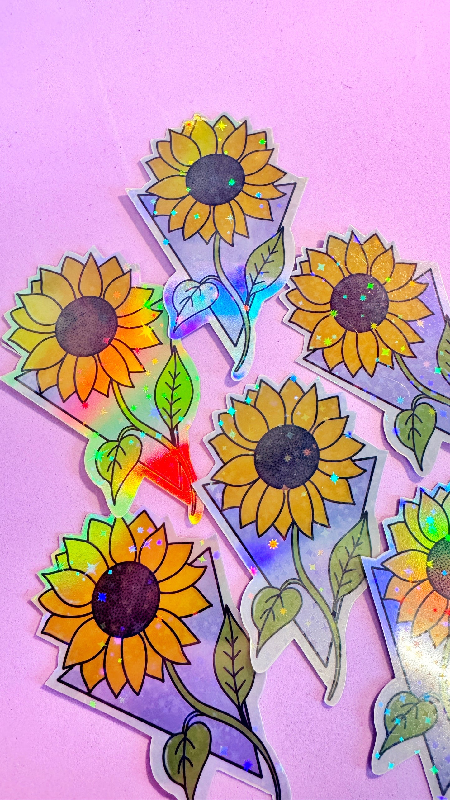 Sunflower Holo Sticker