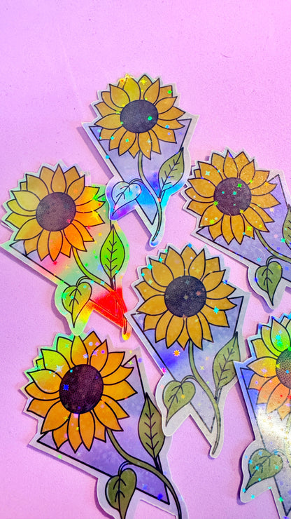 Sunflower Holo Sticker