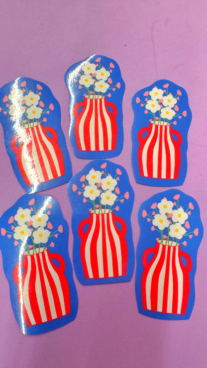 Flower Vase Sticker